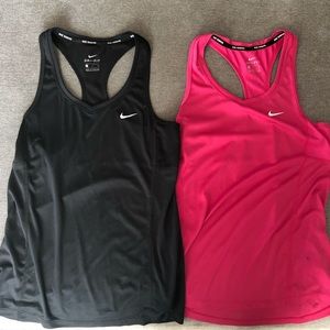 TWO Nike Running Racerbacks EUC Size S